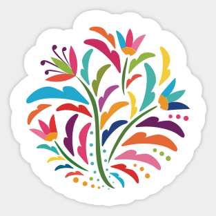 Spring Colorful Flowers by Akbaly T-Shirt Sticker